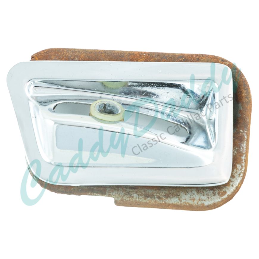 1961 1962 1963 1964 Cadillac (EXCEPT Series 75 Limousine) Exterior Left Driver Side Rear View Mirror Inner Escutcheon (B Quality) USED Free Shipping In The USA
