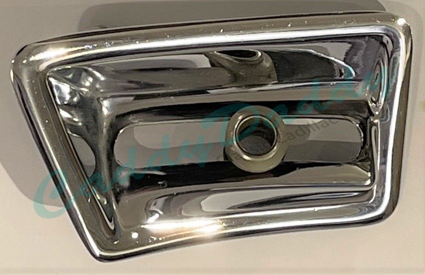 1965 1966 Cadillac  chrome Remote Mirror Escutcheon/bezel Drivers Side Interion USED Free Shipping In The USA