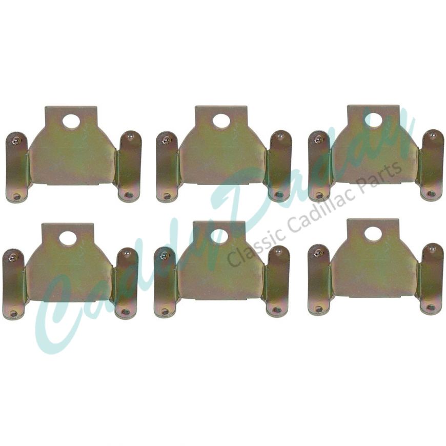 1959 1960 Cadillac Lower Windshield Outer Clips Set (6 Pieces) REPRODUCTION Free Shipping In The USA