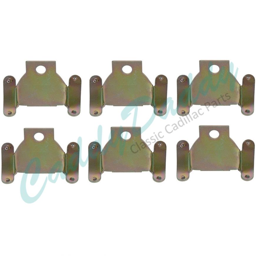 1959 1960 Cadillac Lower Windshield Outer Clips Set (6 Pieces) REPRODUCTION Free Shipping In The USA