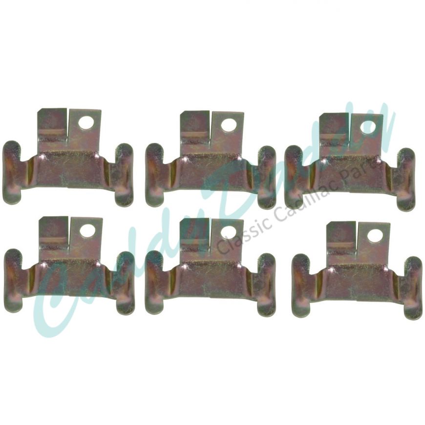 1959 1960 Cadillac Side Windshield Clips Set (6 Pieces) REPRODUCTION Free Shipping In The USA