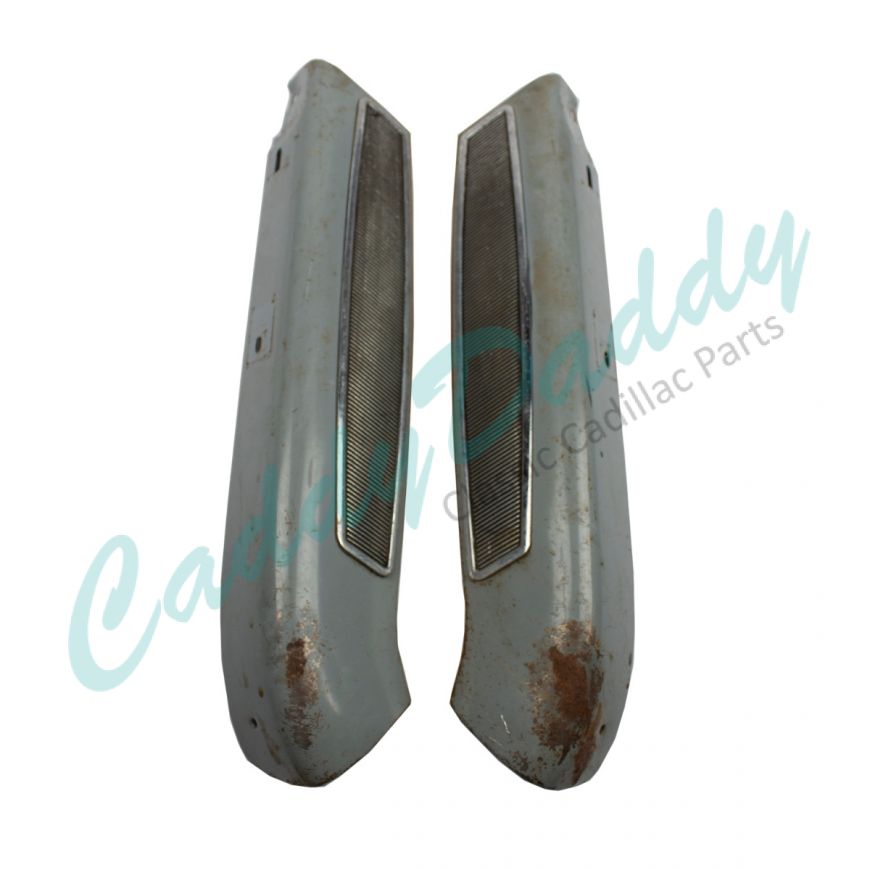 1960 Cadillac Fleetwood Series 60 Special And Series 62 Convertible Front Seat Back Moldings 1 Pair USED Free Shipping In The USA