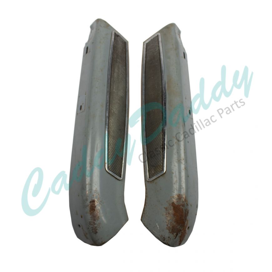 1960 Cadillac Series 60 Special And Series 62 Convertible Front Seat Back Moldings 1 Pair USED Free Shipping In The USA