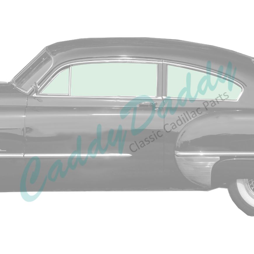 1948 1949 Cadillac Series 61 and Series 62 2-Door Hardtop Coupe Side Glass Set (6 Pieces) REPRODUCTION Free Shipping In The USA