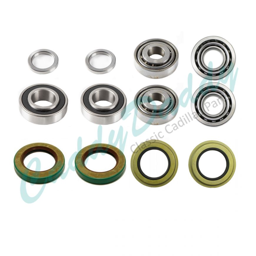1948 1949 1950 1951 1952 1953 1954 1955 1956 Cadillac (EXCEPT Series 75 Limousine and Commercial Chassis) Wheel Bearing and Seal Kit (12 Pieces) REPRODUCTION Free Shipping In The USA