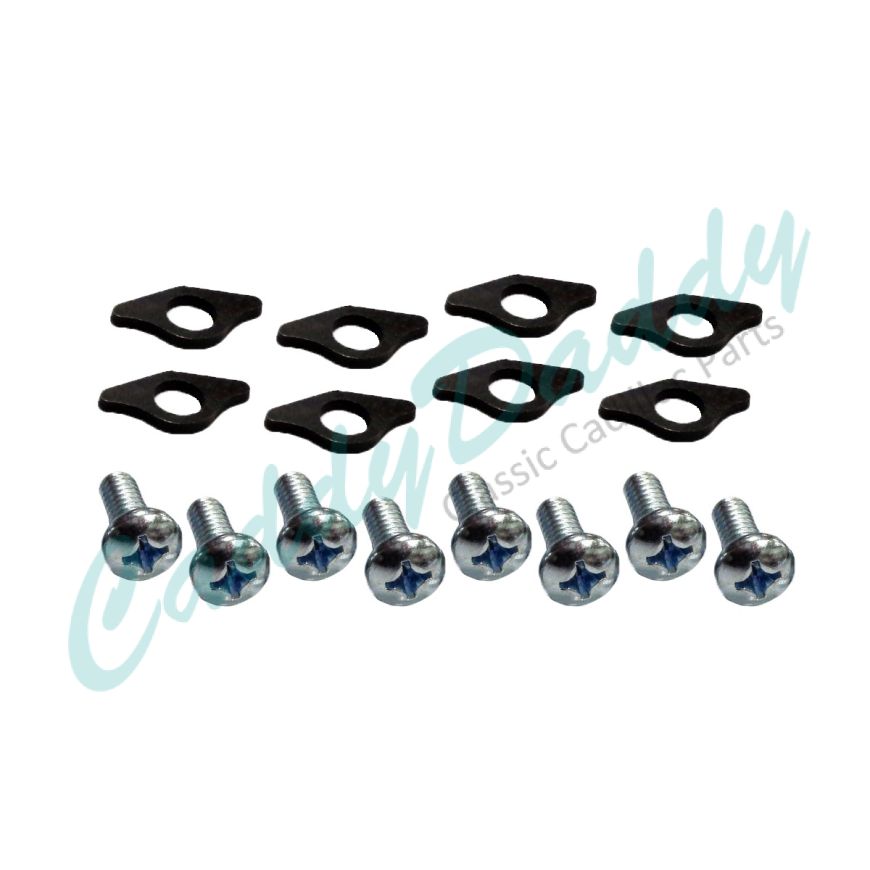 1949 1950 1951 1952 1953 1954 1955 1956 1957 Early 1958 Cadillac (See Details) Valve Cover Screws and Retainers Set (16 Pieces) REPRODUCTION Free Shipping In The USA