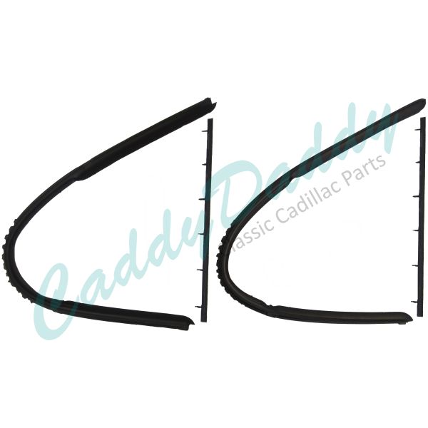 1942 1946 1947 Cadillac Series 62 And Series 60 Special 4-Door Sedan Front Vent Window Rubber Weatherstrip Kit (4 Pieces) REPRODUCTION Free Shipping In The USA 