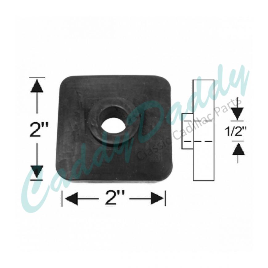 1936 1937 1938 1939 1940 1941 1942 1946 1947 1948 1949 1950 1951 Cadillac Body Mount Rubber Pad REPRODUCTION