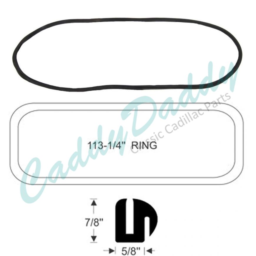 1937 1938 Cadillac LaSalle Series 50 Hardtop (See Details) Windshield Rubber Weatherstrip REPRODUCTION Free Shipping In The USA 