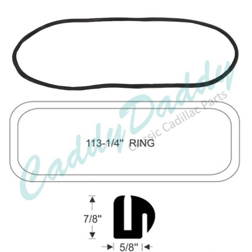 1937 1938 Cadillac LaSalle Series 50 Hardtop (See Details) Windshield Rubber Weatherstrip REPRODUCTION Free Shipping In The USA 