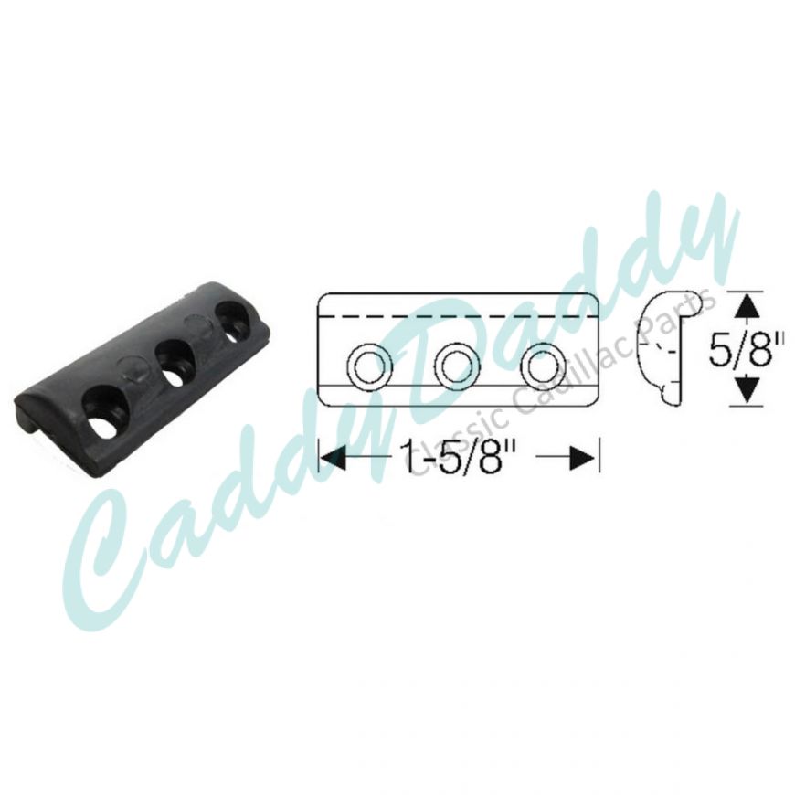 1961 1962 1963 Cadillac Outer Sweep Plastic Guide REPRODUCTION