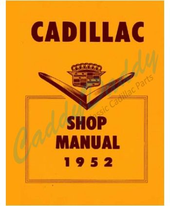 1952 Cadillac Shop Manual REPRODUCTION Free Shipping In The USA  