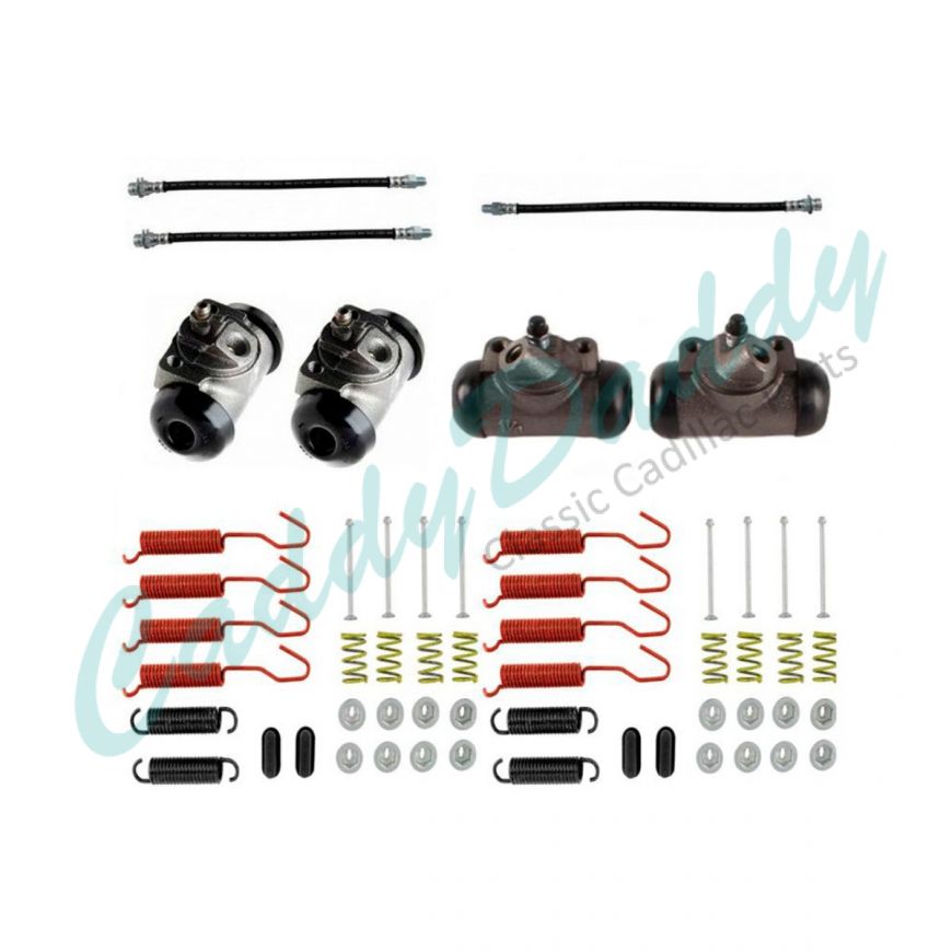 1950 1951 1952 1953 1954 1955 1956 Cadillac (See Details) Standard Drum Brake Kit (55 Pieces) REPRODUCTION Free Shipping In The USA 