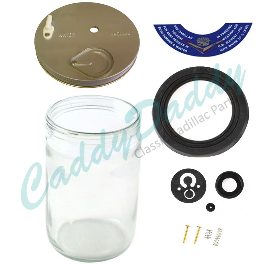 1951 1952 1953 Cadillac Windshield Washer And Pump Rebuild Kit (11 Pieces) REPRODUCTION Free Shipping In The USA