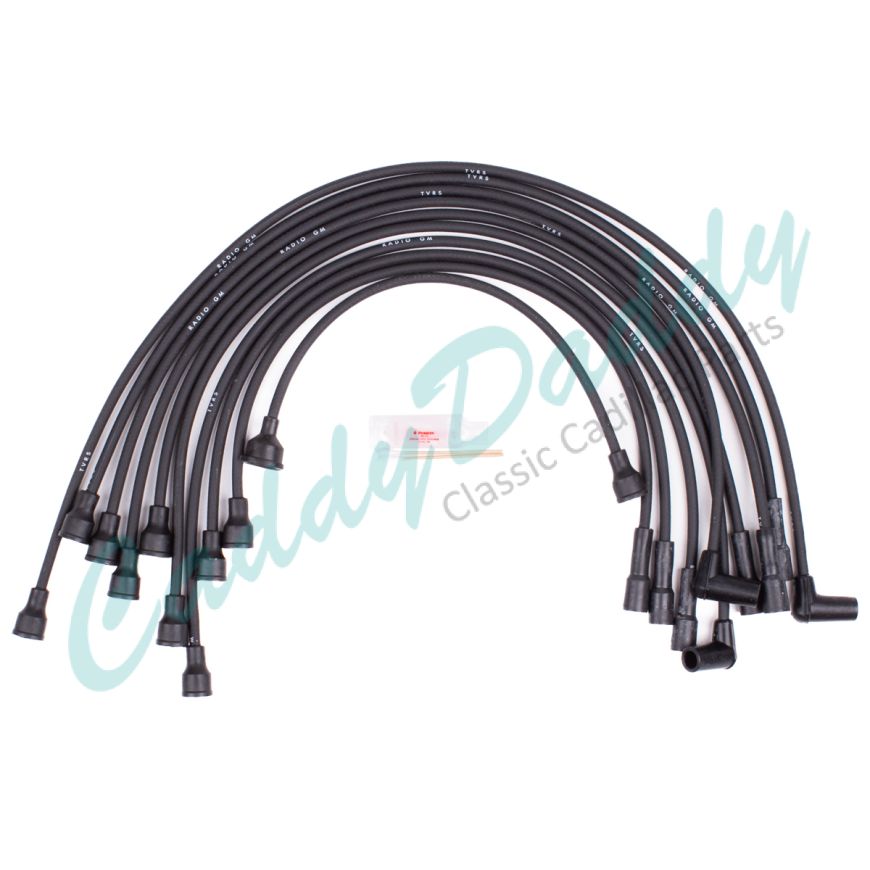 1959 1960 Cadillac V8 Spark Plug Wire Set (8 Pieces) REPRODUCTION Free Shipping In The USA