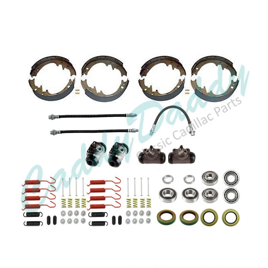 1953 1954 1955 1956 Cadillac (See Details) Master Drum Brake Kit (75 Pieces) REPRODUCTION Free Shipping In The USA 