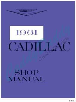 1961 Cadillac All Models Service Manual CD REPRODUCTION Free Shipping In The USA