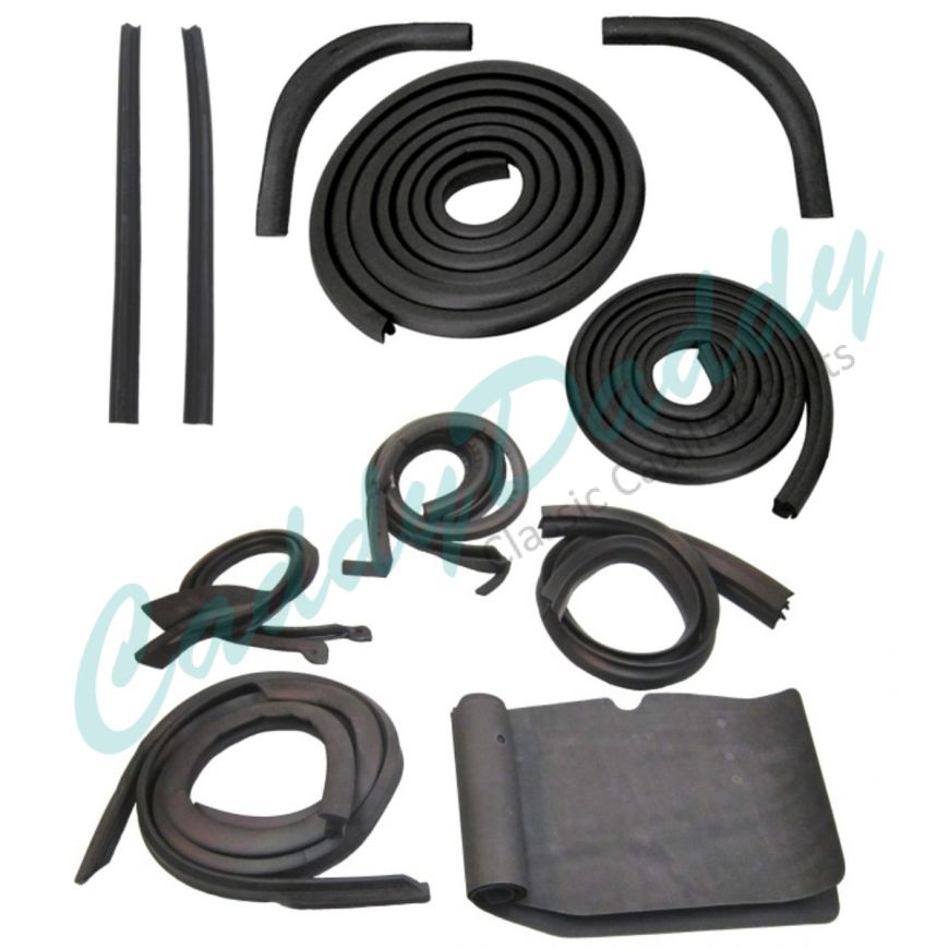 1953 Cadillac 2-Door Hardtop Coupe Basic Rubber Kit (16 Pieces) REPRODUCTION Free Shipping in the USA