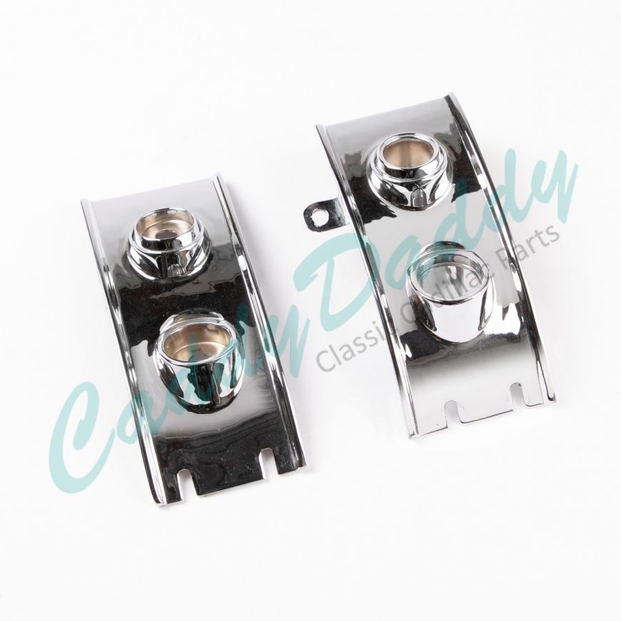 1953 Cadillac Chrome Bezel Dash Bezels 1 Pair REPLATED/RESTORED Free Shipping In The USA