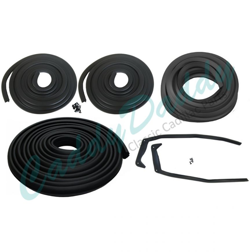 1954 Cadillac Series 75 Limousine Basic Rubber Weatherstrip Kit (7 Pieces) REPRODUCTION Free Shipping In The USA