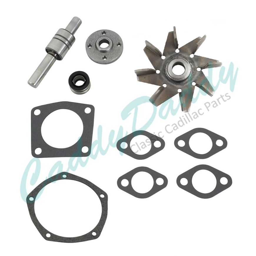 1955 1956 1957 1958 1959 1960 1961 1962 Cadillac Water Pump Rebuild Kit With Impeller (10 Pieces) REPRODUCTION Free Shipping In The USA 