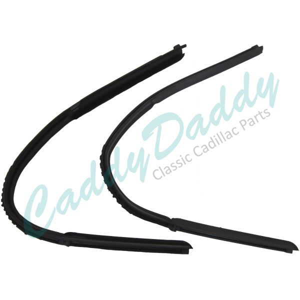 1941 1942 1946 1947  Cadillac (See Details) Front Door Vent Window Rubber Weatherstrips 1 Pair REPRODUCTION Free Shipping In The USA 
