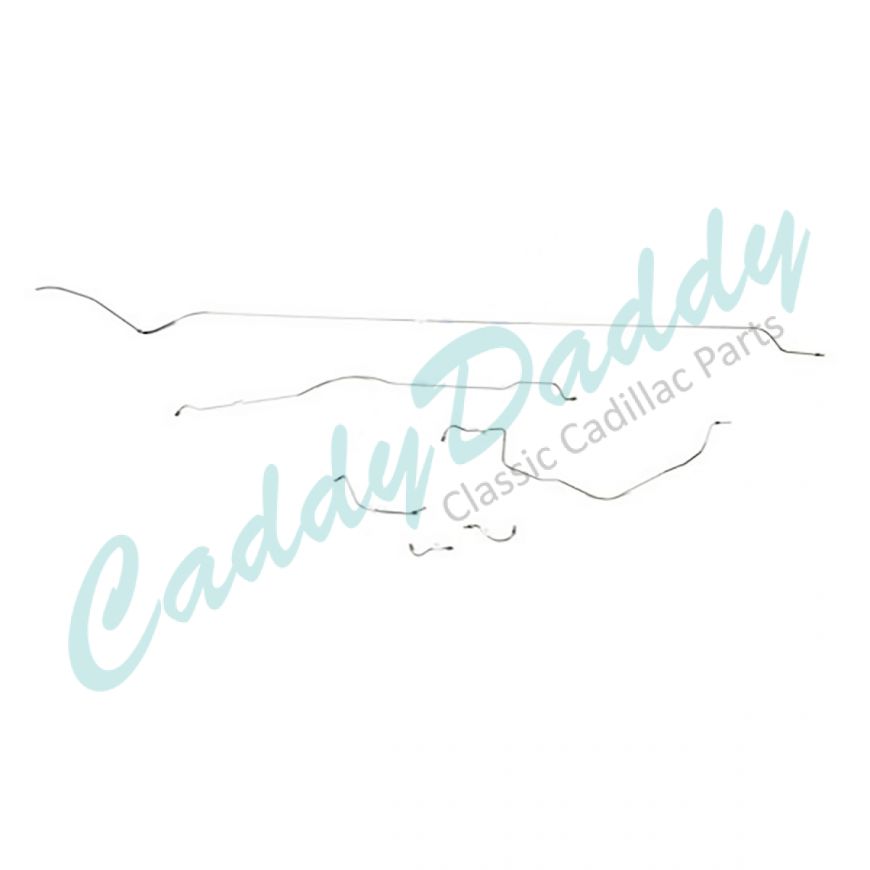 1956 Cadillac (See Details) Standard Brake Line Kit (6 Pieces) Stainless Steel or Original Equipment Design [Ready To Ship] REPRODUCTION Free Shipping In The USA