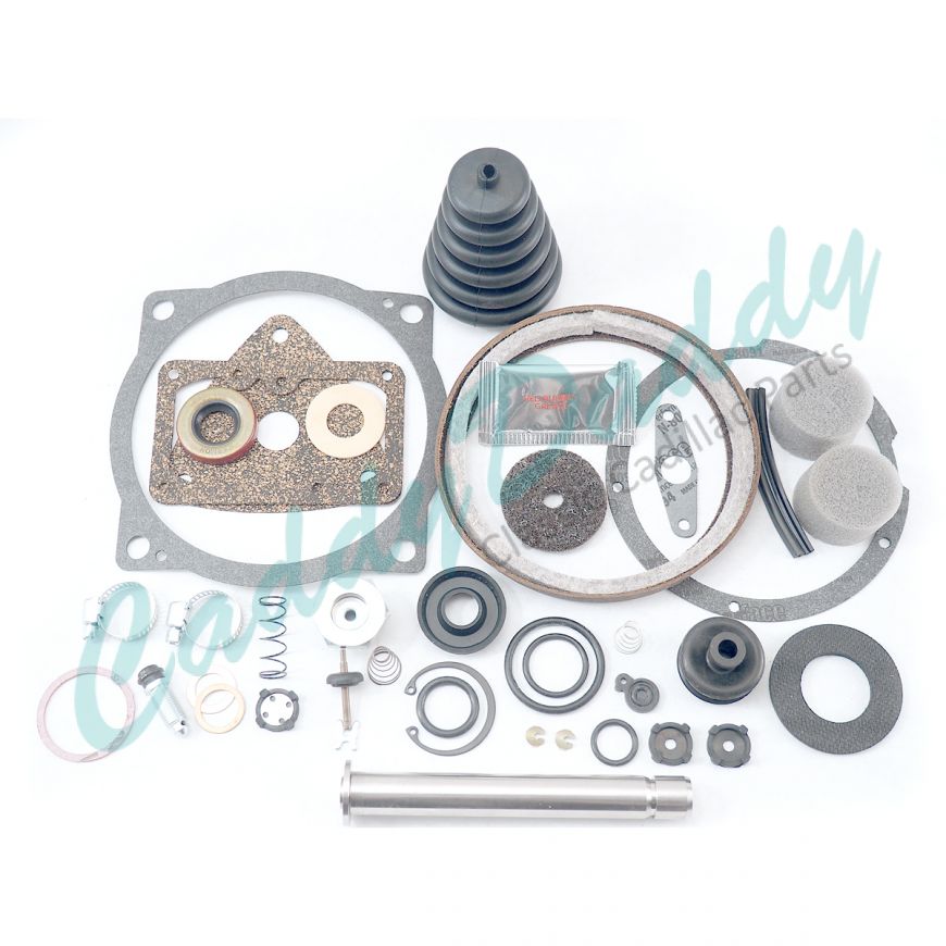 1956 Cadillac Bendix Treadle-Vac Brake Booster and Master Cylinder Repair Kit (34 Pieces) REPRODUCTION Free Shipping In The USA
