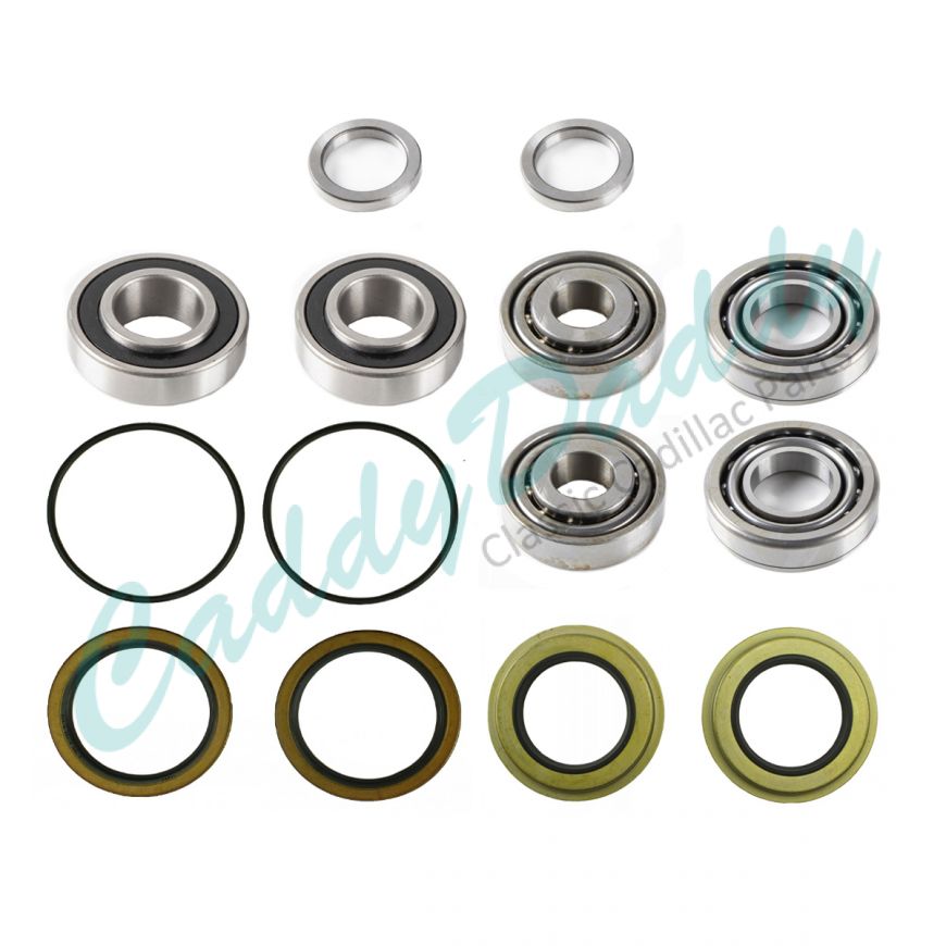 1957 Cadillac (EXCEPT Commercial Chassis) Wheel Bearing and Seal Kit (14 Pieces) REPRODUCTION Free Shipping In The USA