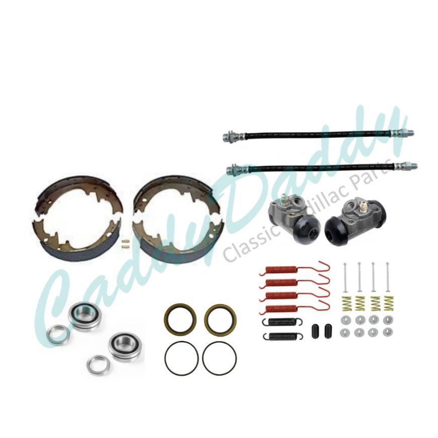 
1958 1959 Cadillac (See Details) Master Rear Drum Brake Kit With Bearings and Seals (40 Pieces) REPRODUCTION Free Shipping In The USA