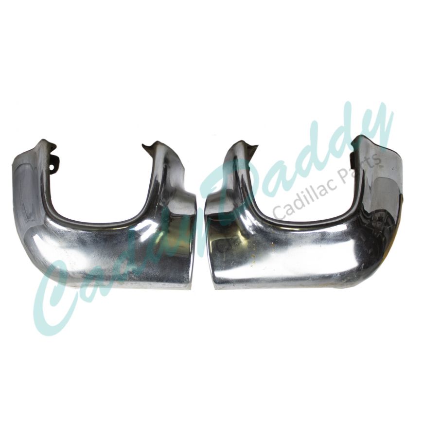 1958 Cadillac Lower Front Bumper End (1 Pair) USED