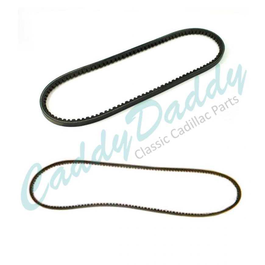 1963 1964 1965 Cadillac (WITHOUT Air Conditioning) (See Details) Alternator and Power Steering Pump Fan Belt Set (2 Pieces) REPRODUCTION Free Shipping In The USA