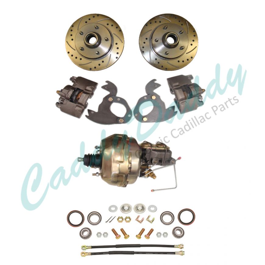 1959 1960 Cadillac Front Disc Brake Conversion Kit With Booster and Master Cylinder NEW