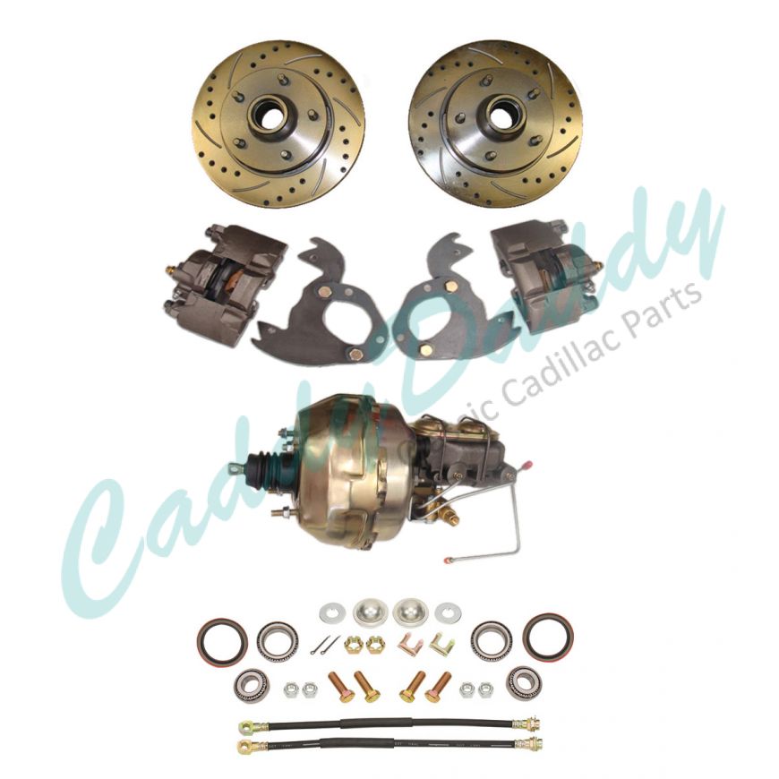 1961 1962 1963 1964 1965 1966 Cadillac 1967 1968 (EXCEPT Eldorado) Front Disc Brake Conversion Kit With Booster and Master Cylinder NEW