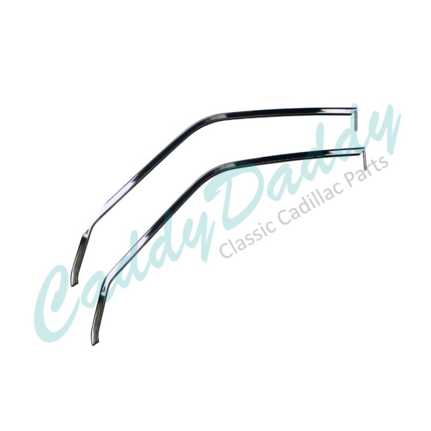 1959 1960 Cadillac Convertible Rear Quarter Window Upper Frames 1 Pair REPRODUCTION Free Shipping In The USA