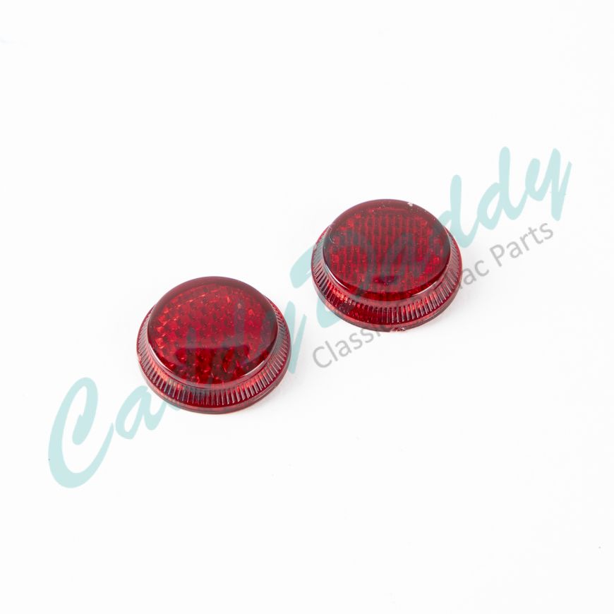 1948 1949 1950 1951 1952 1953 1954 1955 1956 Cadillac (See Details) Tail Light Reflector Lens 1 Pair REPRODUCTION Free Shipping In The USA