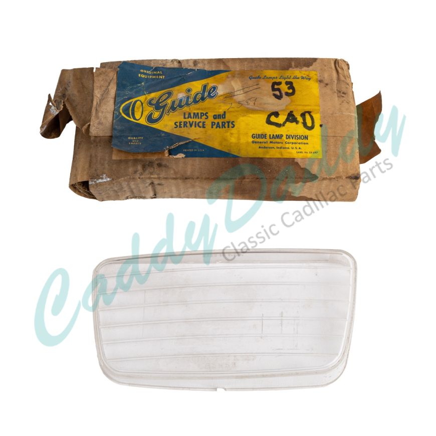 1953 Cadillac Left Driver Side Fog Light Lens NOS Free Shipping In The USA