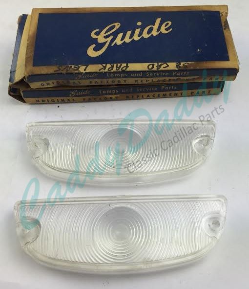 1958 Cadillac Parking Lens 1 Pair NOS Free Shipping In The USA