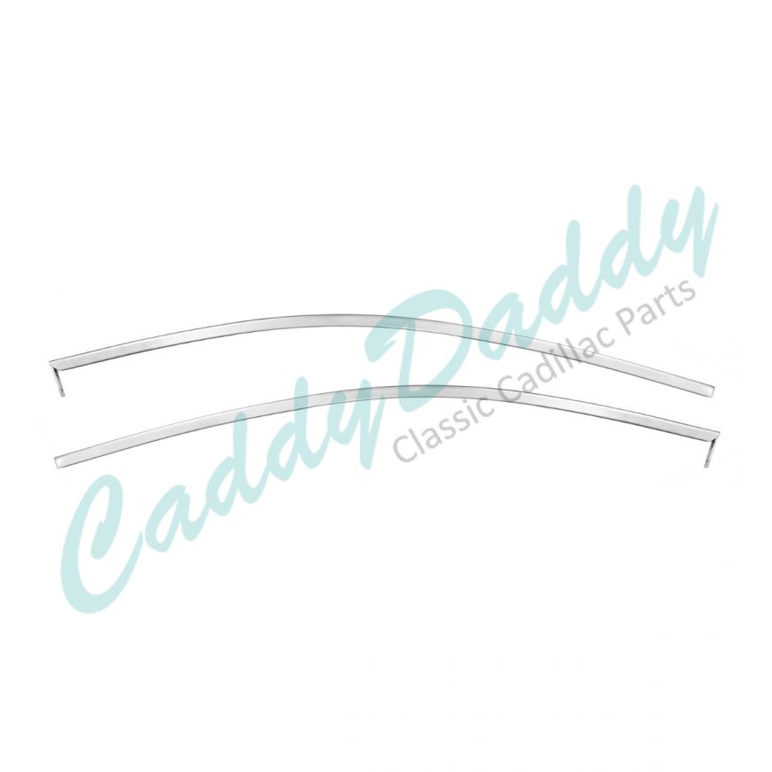 1959 1960 Cadillac 2-Door Hardtop Rear Quarter Window Upper Frame 1 Pair REPRODUCTION Free Shipping In The USA