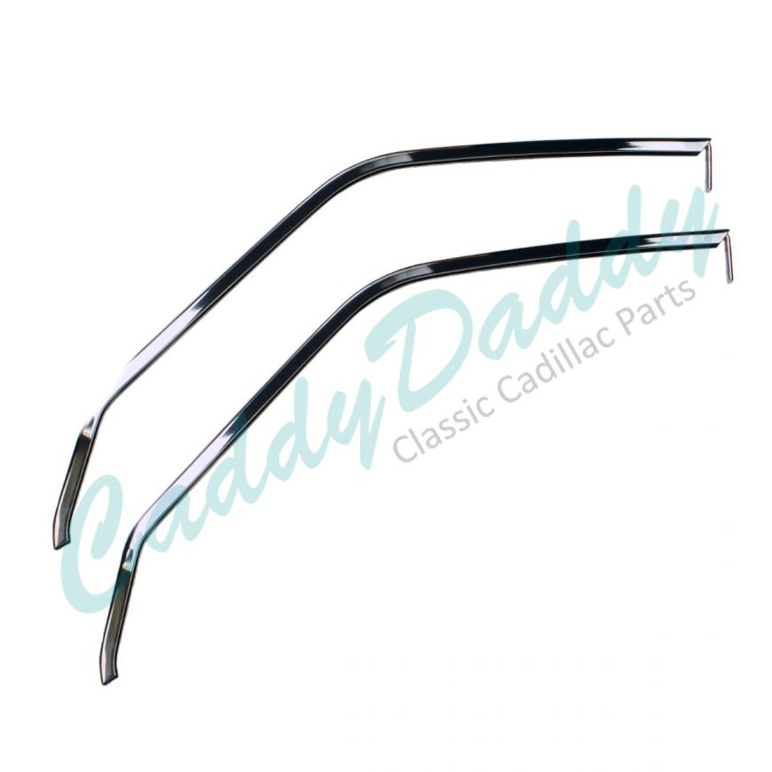 1959 1960 Cadillac Convertible Rear Quarter Window Upper Frames 1 Pair REPRODUCTION Free Shipping In The USA
