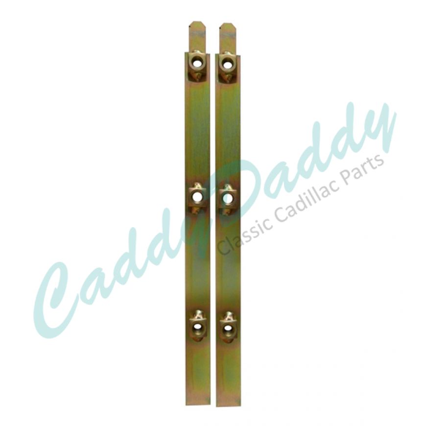 1959 1960 Cadillac Hood Hinge Fastener Strips 1 Pair REPRODUCTION Free Shipping In The USA