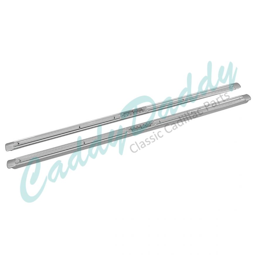 1959 1960 Cadillac 2-Door Models Door Sill Plates 1 Pair REPRODUCTION