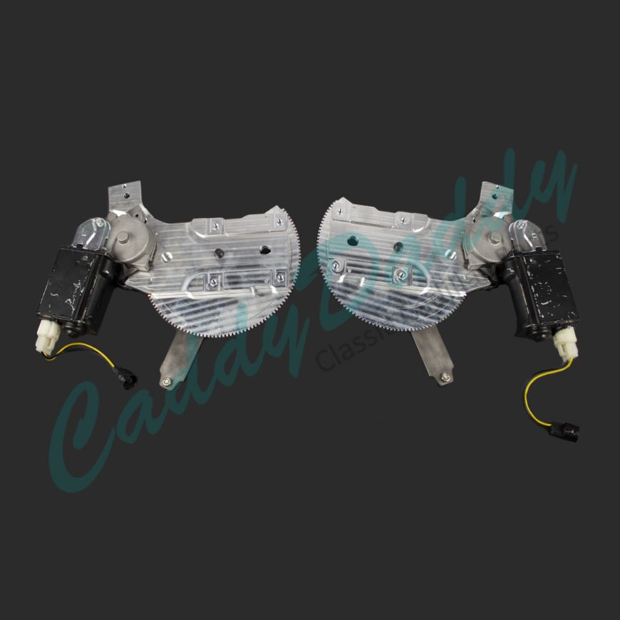 1959 1960 Cadillac Convertible Rear Quarter Window Regulators With New Motors 1 Pair REPRODUCTION Free Shipping In The USA