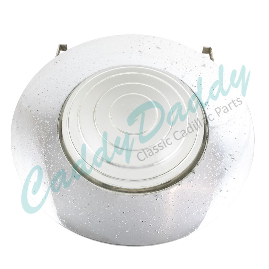 1959 Cadillac Ambulance Interior Dome Light Lens And Bezel USED Free Shipping In The USA