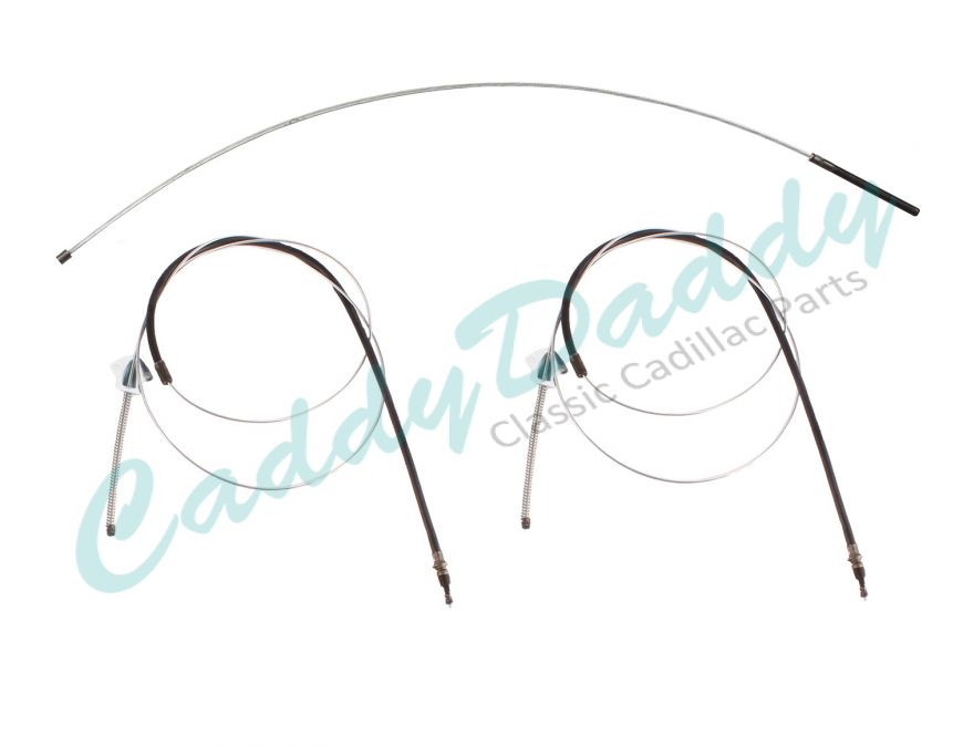 1959 Cadillac Series 75 Limousine Emergency Parking Brake Cable Set 3 Pieces REPRODUCTION Free Shipping In The USA