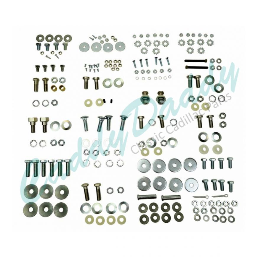 1959 1960 Cadillac Convertible Top Frame Bolt Kit (226 Pieces) REPRODUCTION Free Shipping In The USA