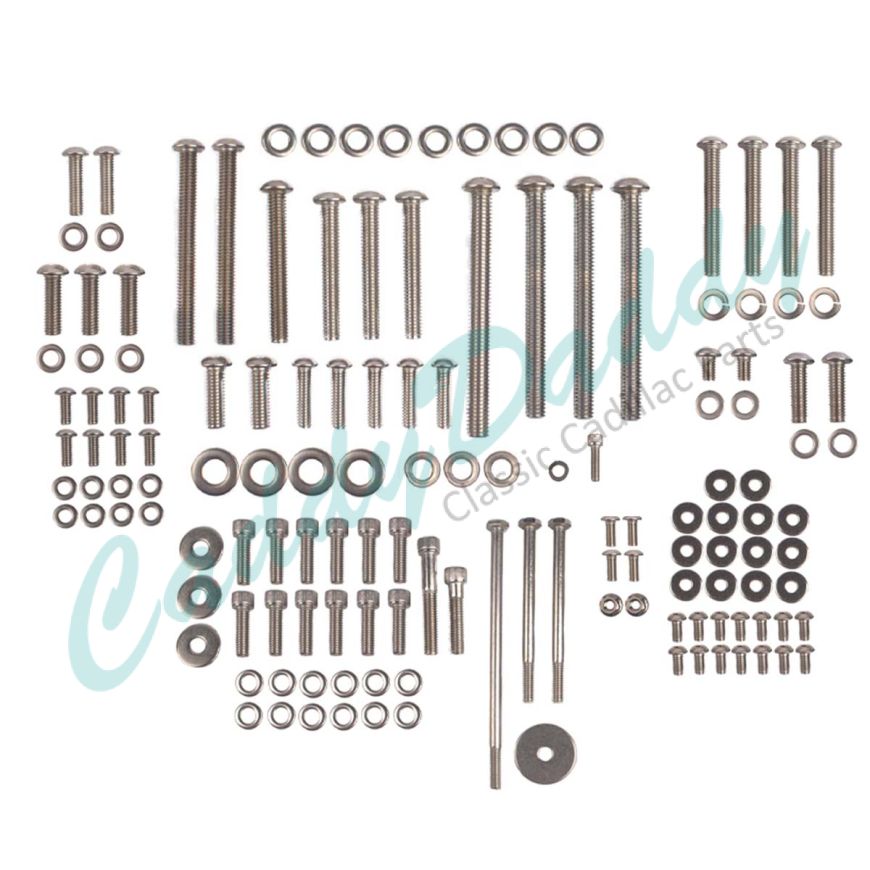 1963 1964 1965 1966 1967 Cadillac Button And Socket Head Engine Bolt Kit REPRODUCTION Free Shipping In The USA