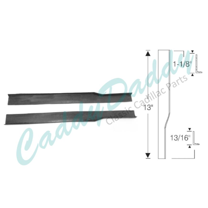 1939 1940 LaSalle Sedan Models (See Details) Sliding Rear Quarter Window Rubber Weatherstrips 1 Pair REPRODUCTION Free Shipping In The USA  