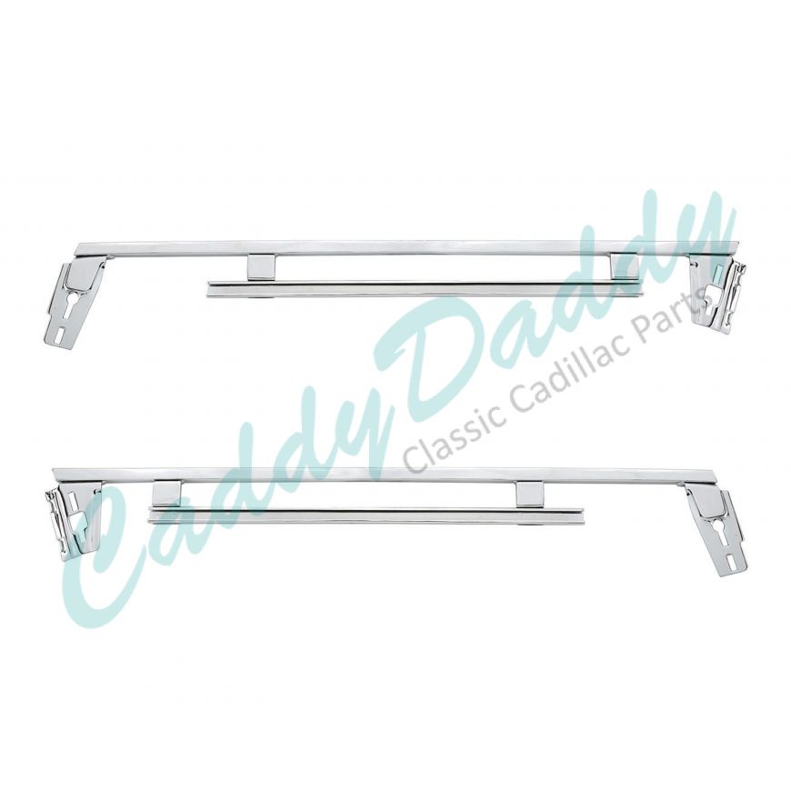 1961 1962 Cadillac 2-Door Hardtop Lower Window Channels 1 Pair REPRODUCTION Free Shipping In The USA