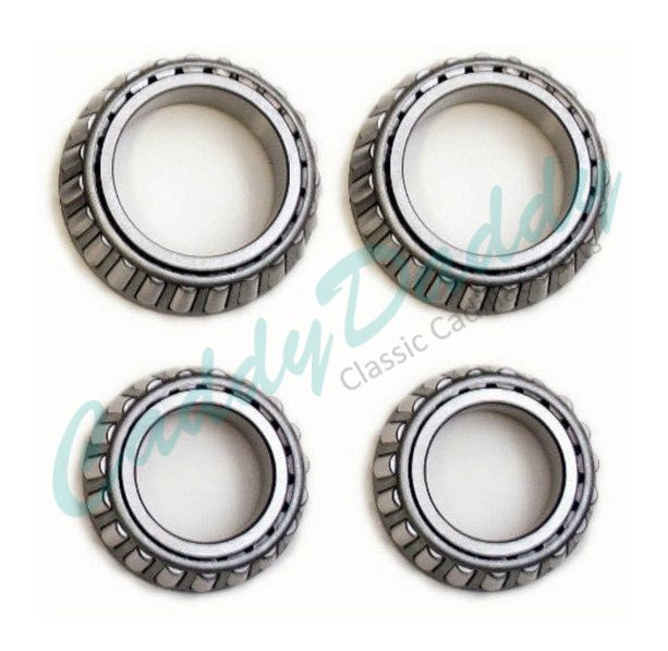 1961 1962 1963 1964 1965 1966 1967 1968 Cadillac Disc Brake Inner and Outer Front Wheel Bearings Set (4 Pieces) REPRODUCTION Free Shipping In The USA